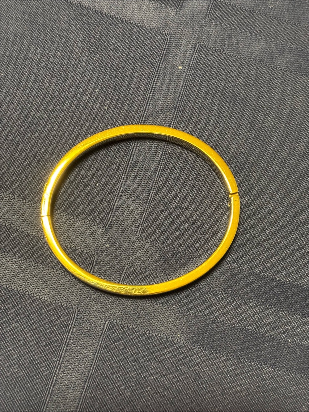 Macy's Gold Tone Round Hinged Bangle Bracelet